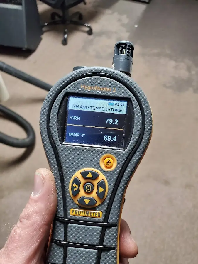 Moisture meter humidity assessment for Mold Remediation & Removal in Floyds Knobs