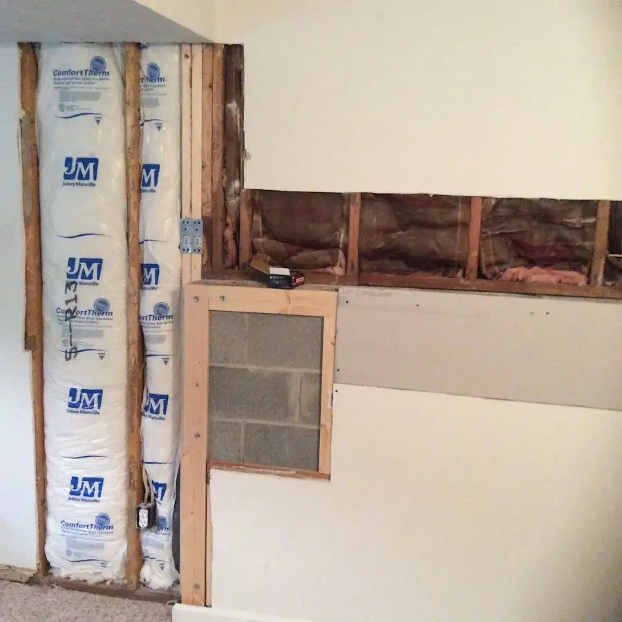 Wall insulation replacement during Contents Cleaning & Restoration in Floyds Knobs